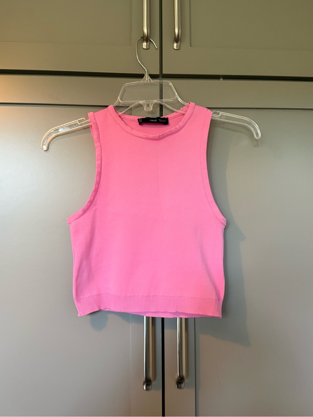 Mango women’s pink high neck top